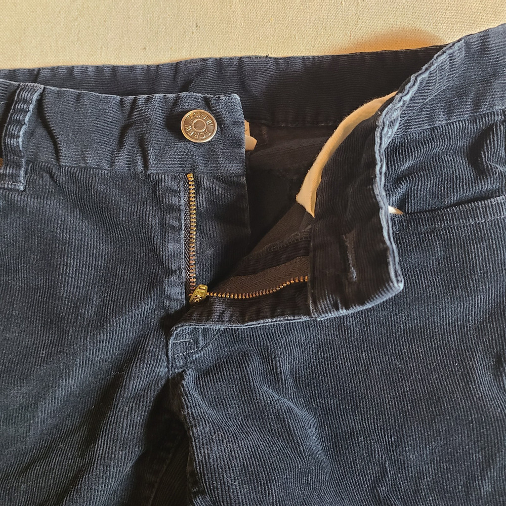 J Crew Favorite Fit Black Corduroy Pants Low Rise Skinny Fit Retro 90s Size 0T - Picture 10 of 15